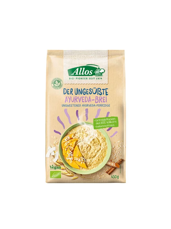 Allos Unsweetened Ayurveda Oatmeal Organic Healthy Food Factory