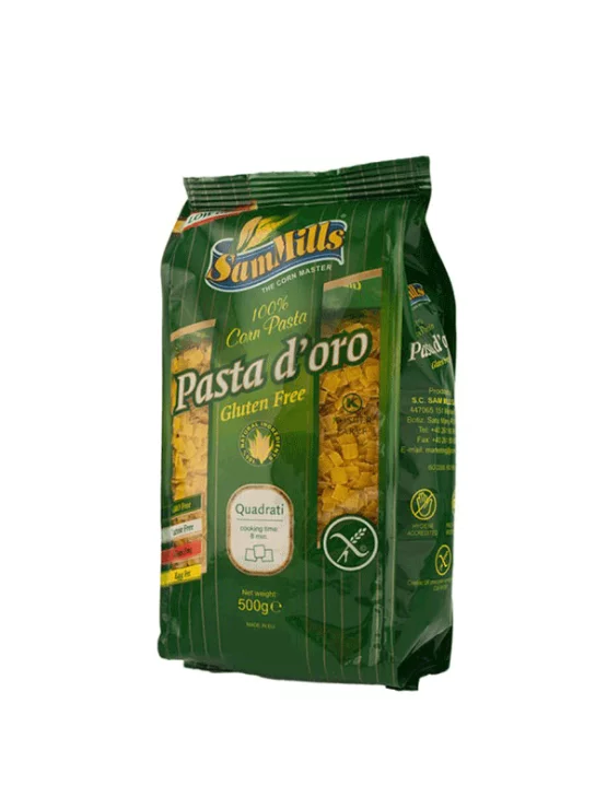 Quadrati Corn Pasta - Gluten Free 500g Sam Mills