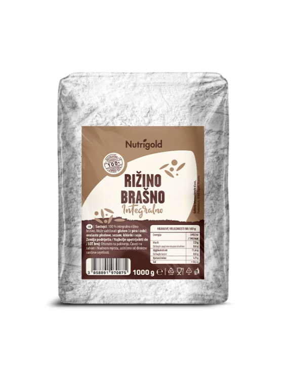 Whole Grain Rice Flour - 1000g Nutrigold