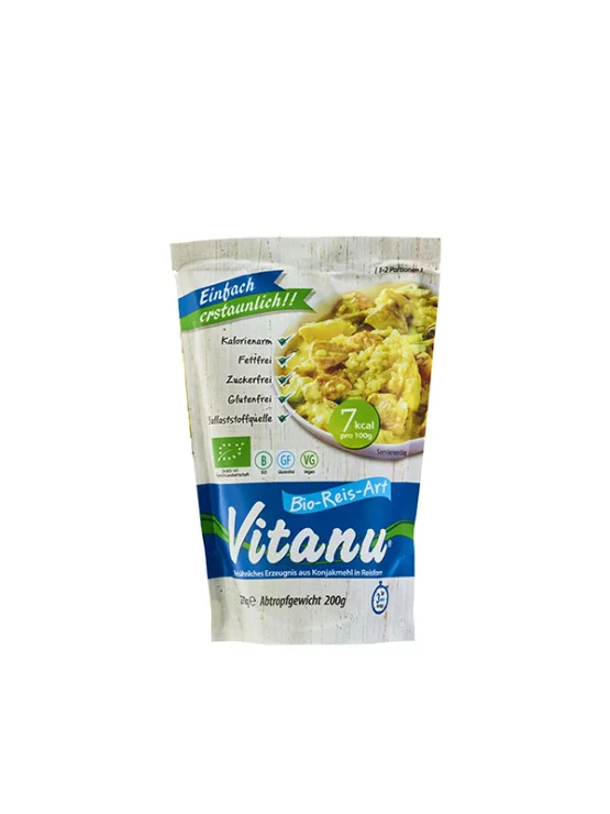 Quick & Easy Shirataki Rice-Shaped Pasta Vitanu | Healthy Food Factory