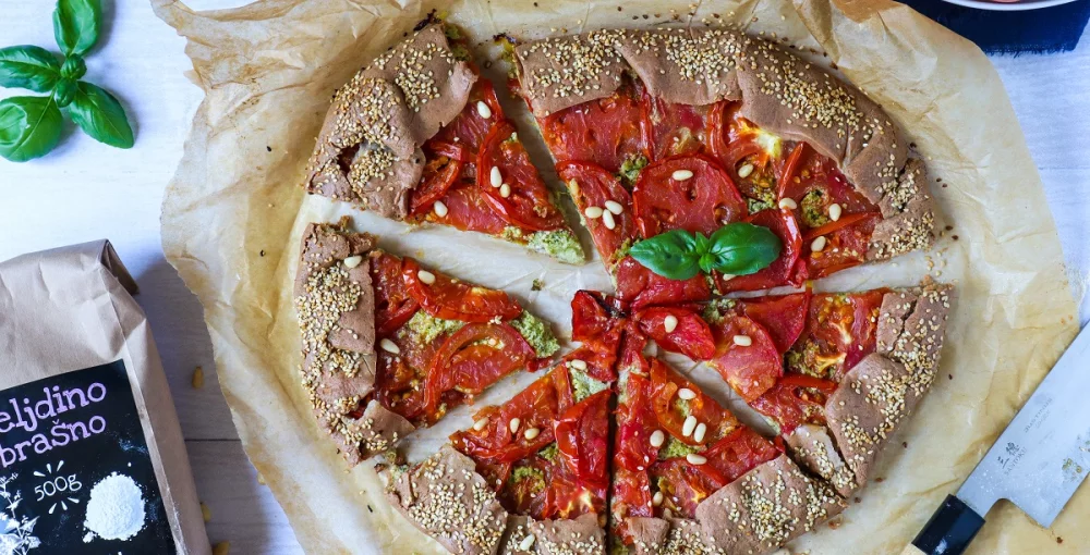 Pizza or a pie With tomato and basil galette you don t have to